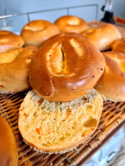 Sourdough Carrot Bagel